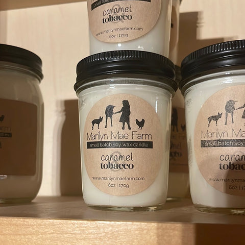 Caramel & Tobacco soy candle
