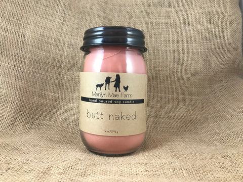 Butt Naked Soy Candle
